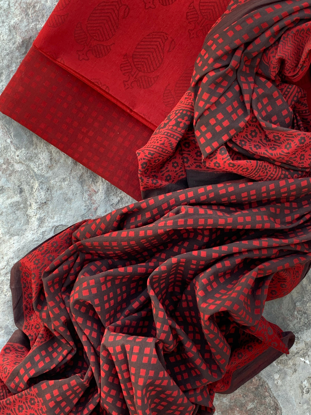 Natural Dyed Bagh Handblock Cotton Suit - PREBOOK (CAN BE SHIPPED BY 22 MARCH)