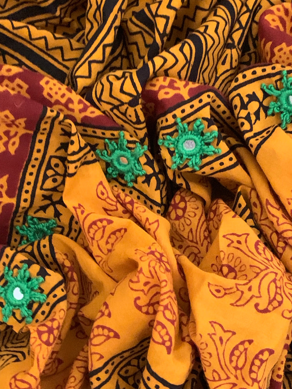 Natural Dyed Bagh Block Print Cotton Suit
