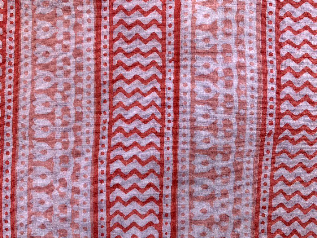 Handblock Cotton Chanderi Suit