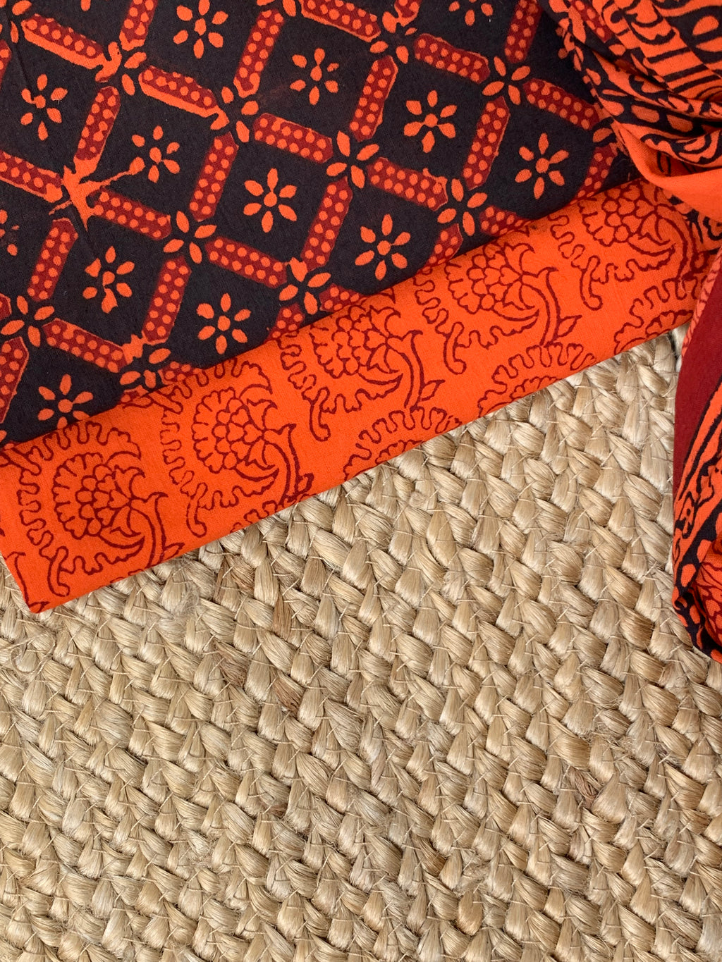 Natural Dyed Bagh Block Print Cotton Suit