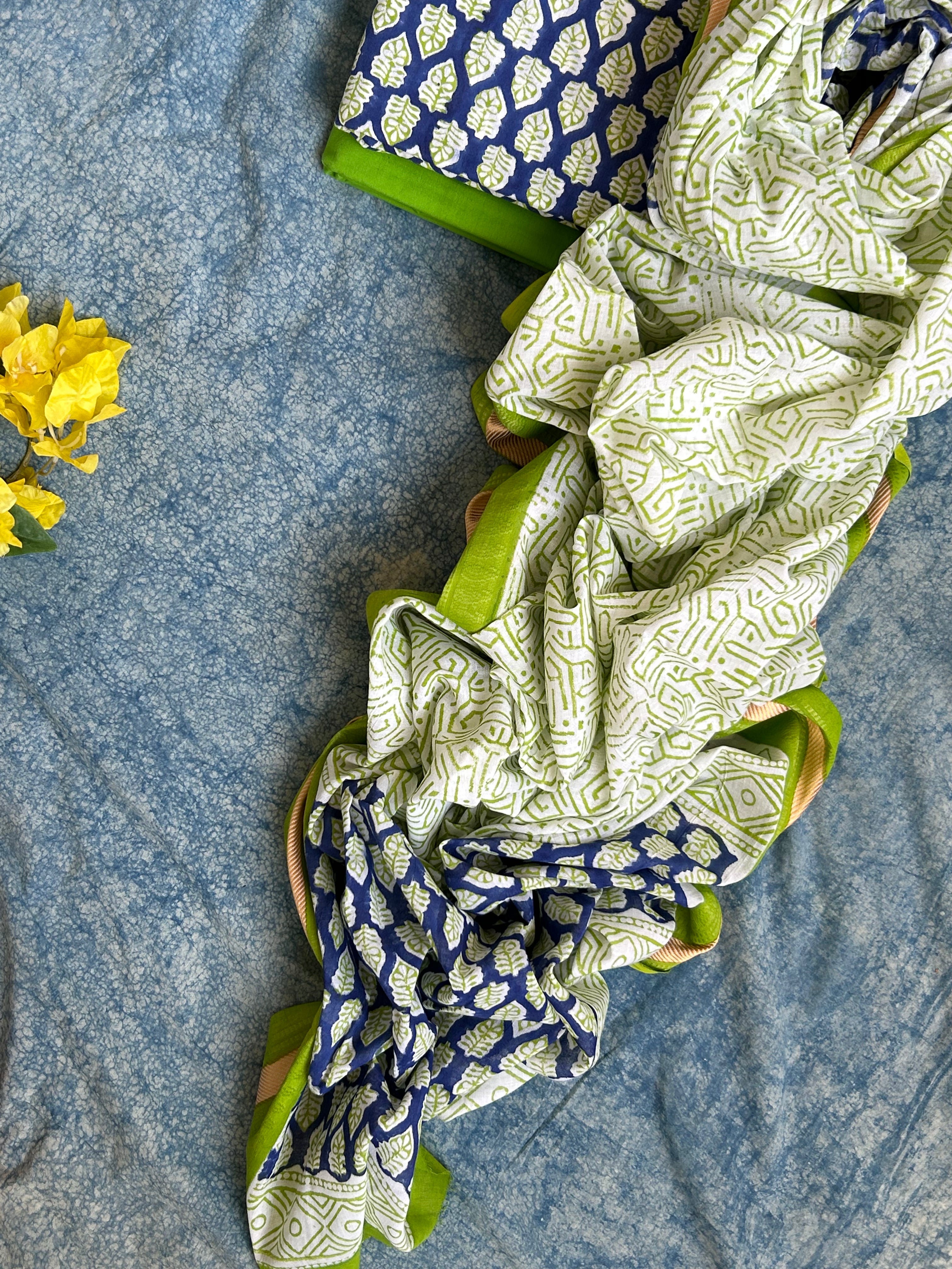 Handblock Cotton Suit