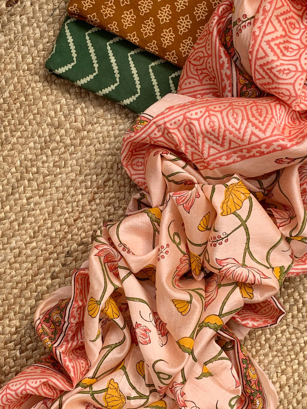 Handcrafted Cotton Chanderi Set