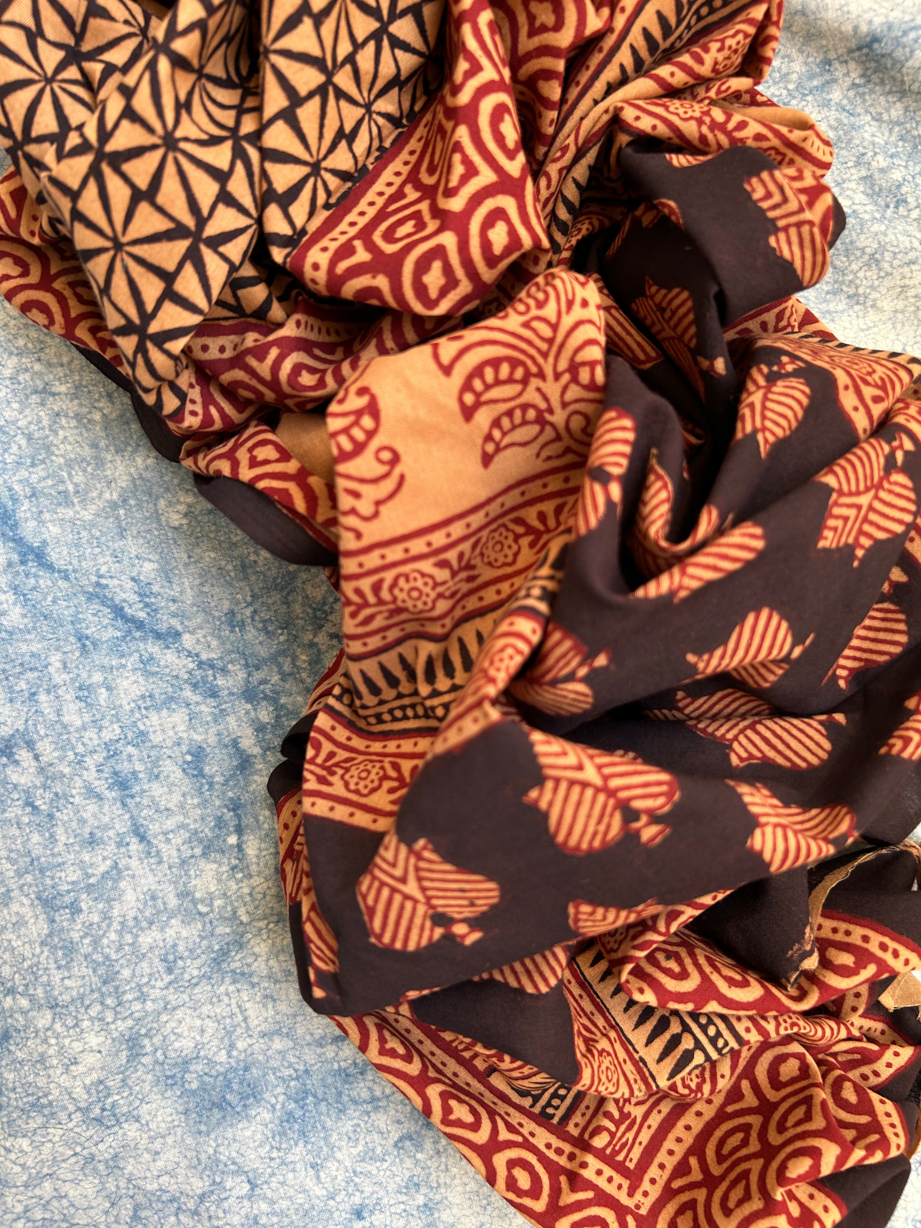 Natural Dyed Bagh Block Print Cotton Suit