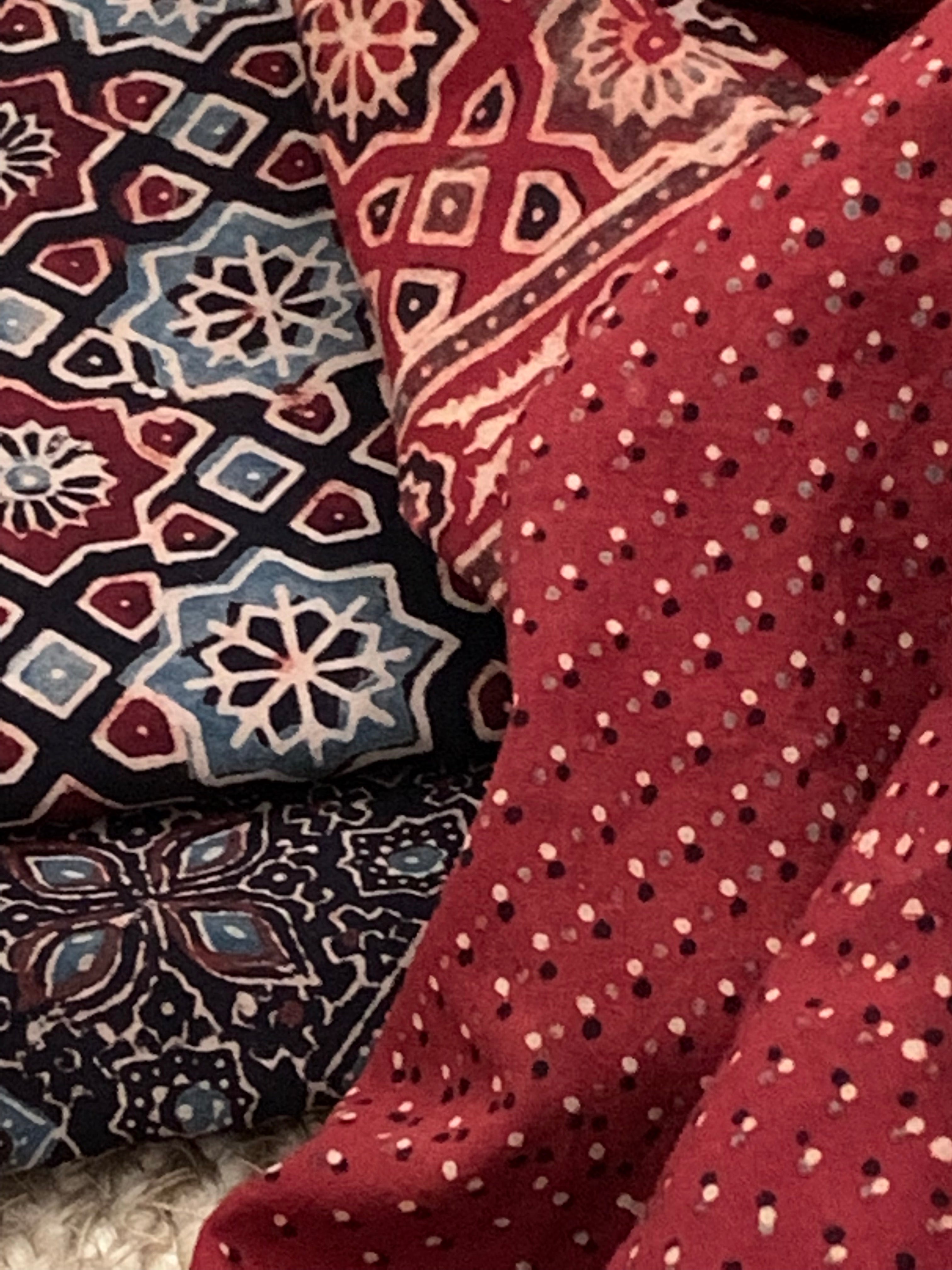 Handblock Ajrakh Suit