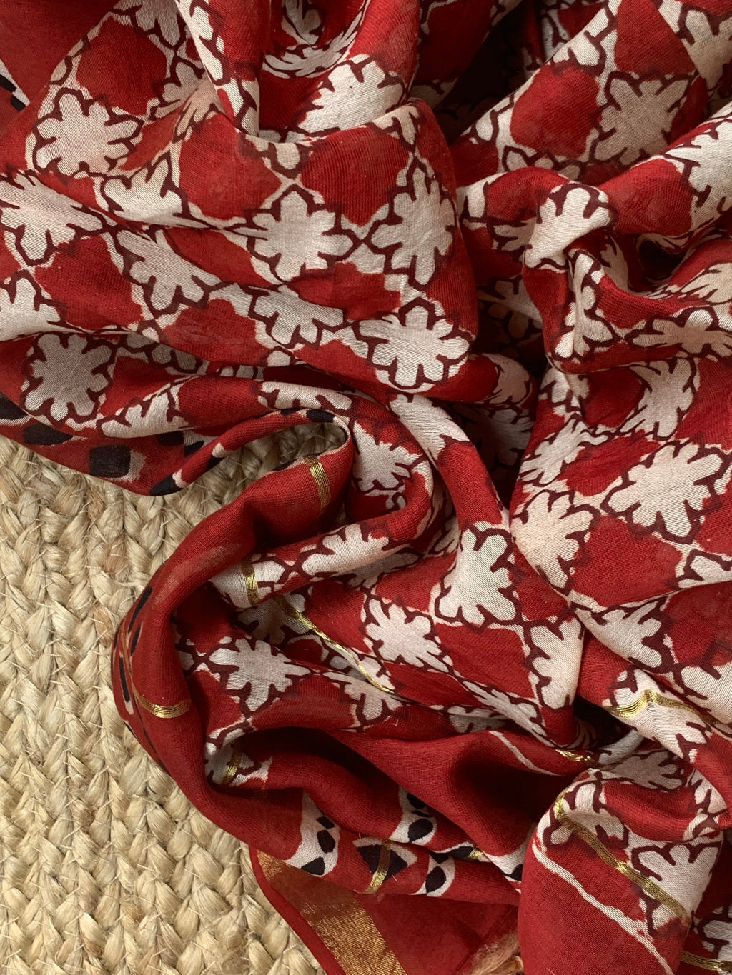 Handcrafted Cotton Chanderi Suit