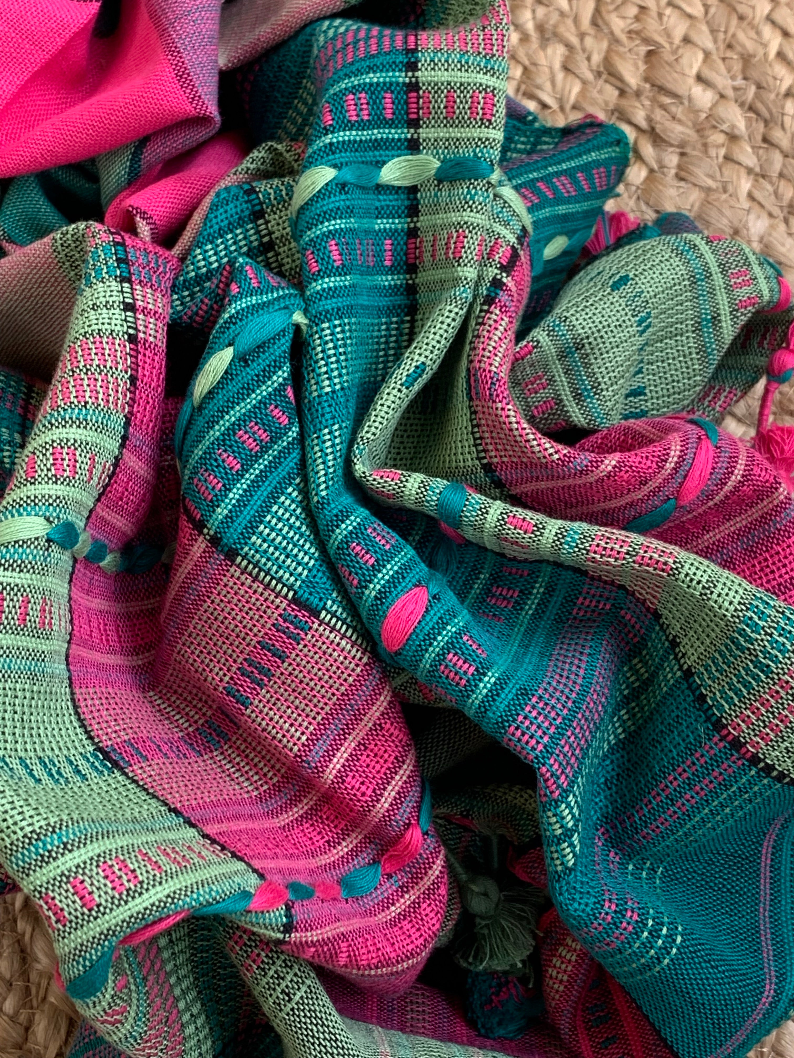 Handwoven Bhujodi Kurta Dupatta Set