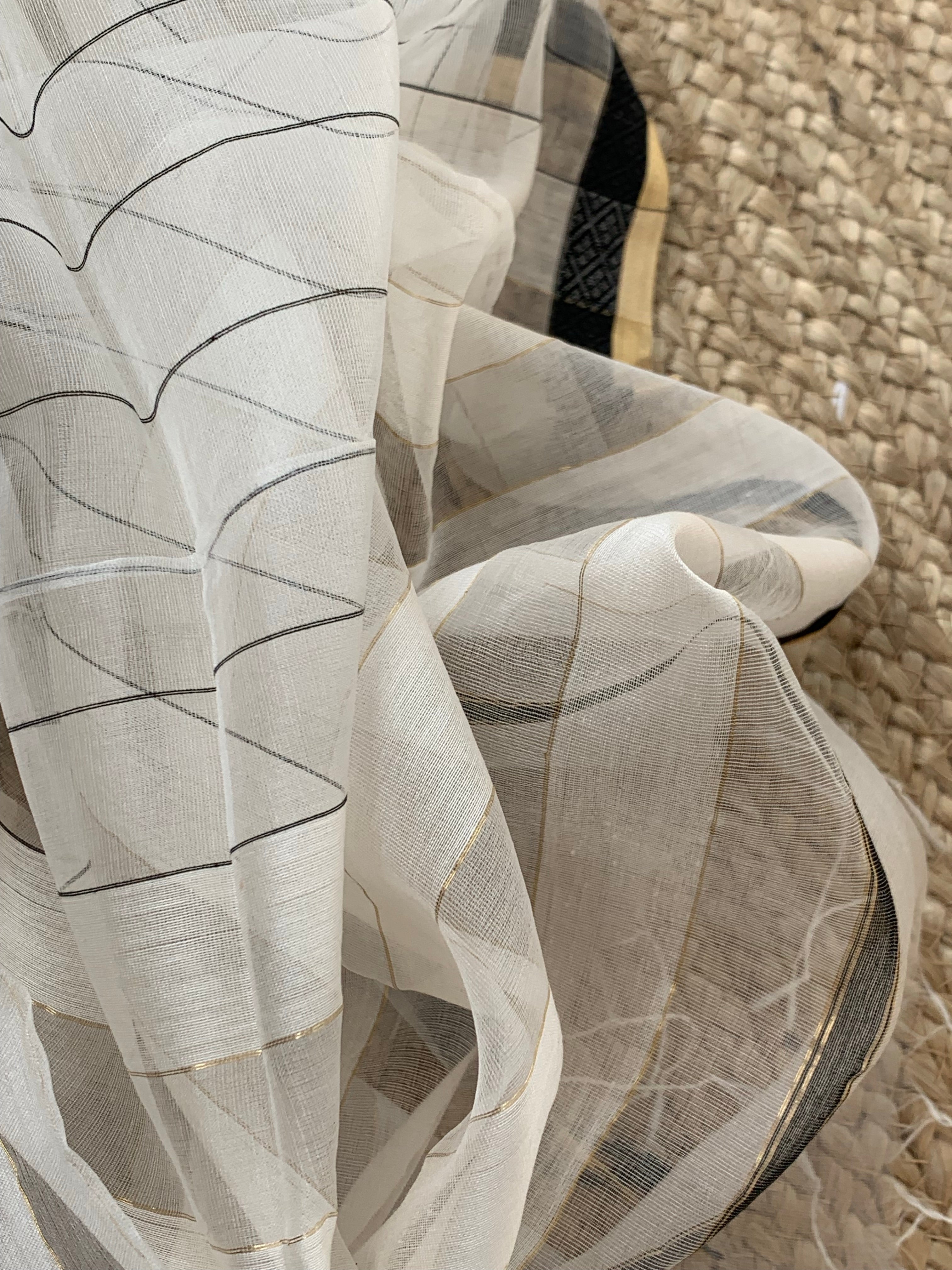 Handwoven Maheshwari Kurta dupatta set