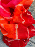 Handcrafted Tie-Dye Silk Kota Doria Dupatta