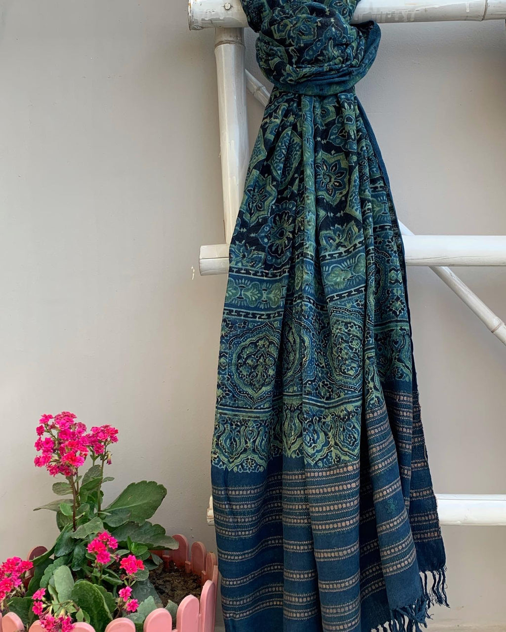 Handwoven Ajrakh Dupatta