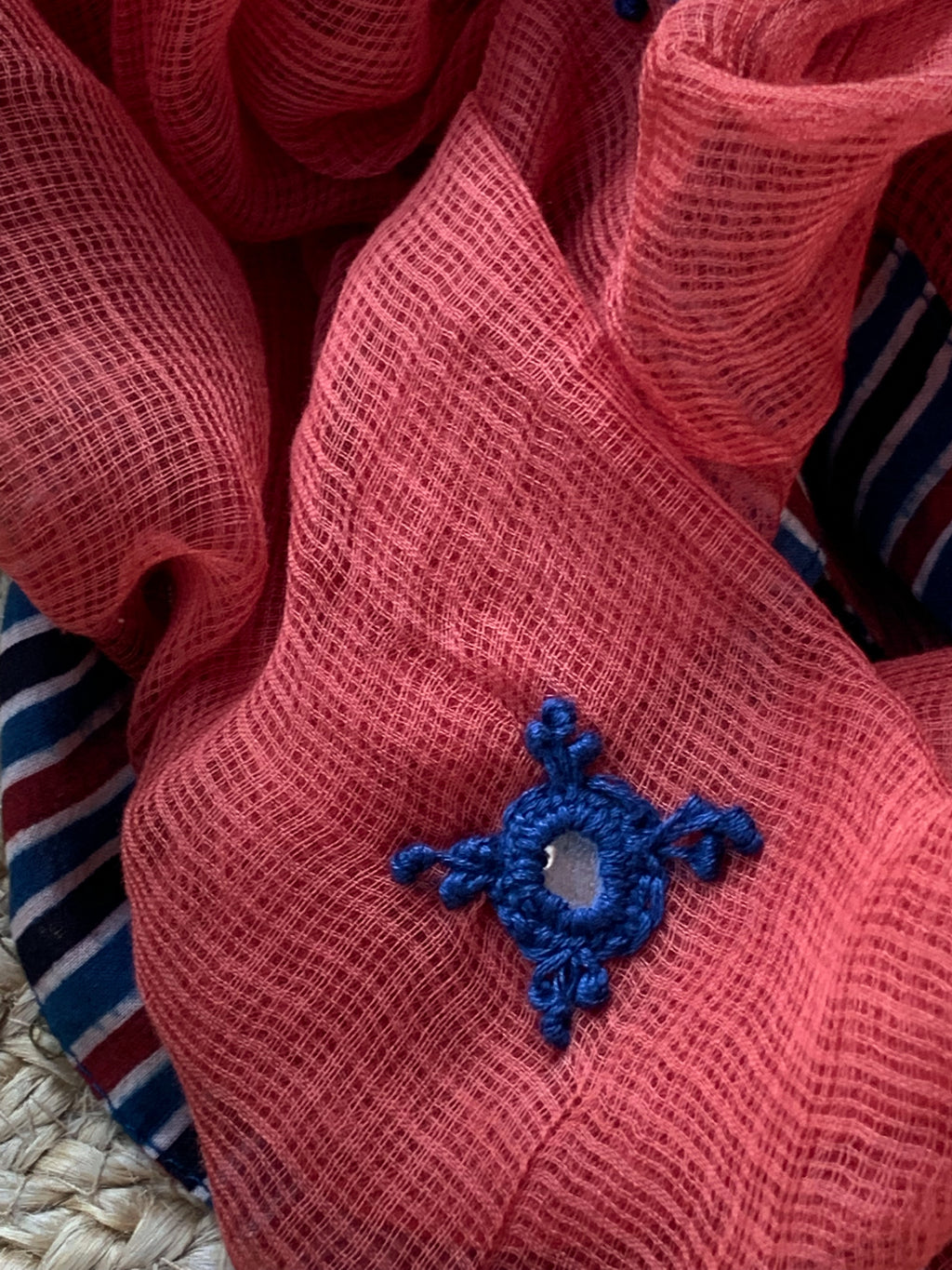 Handblock Ajrakh Cotton Kota Suit