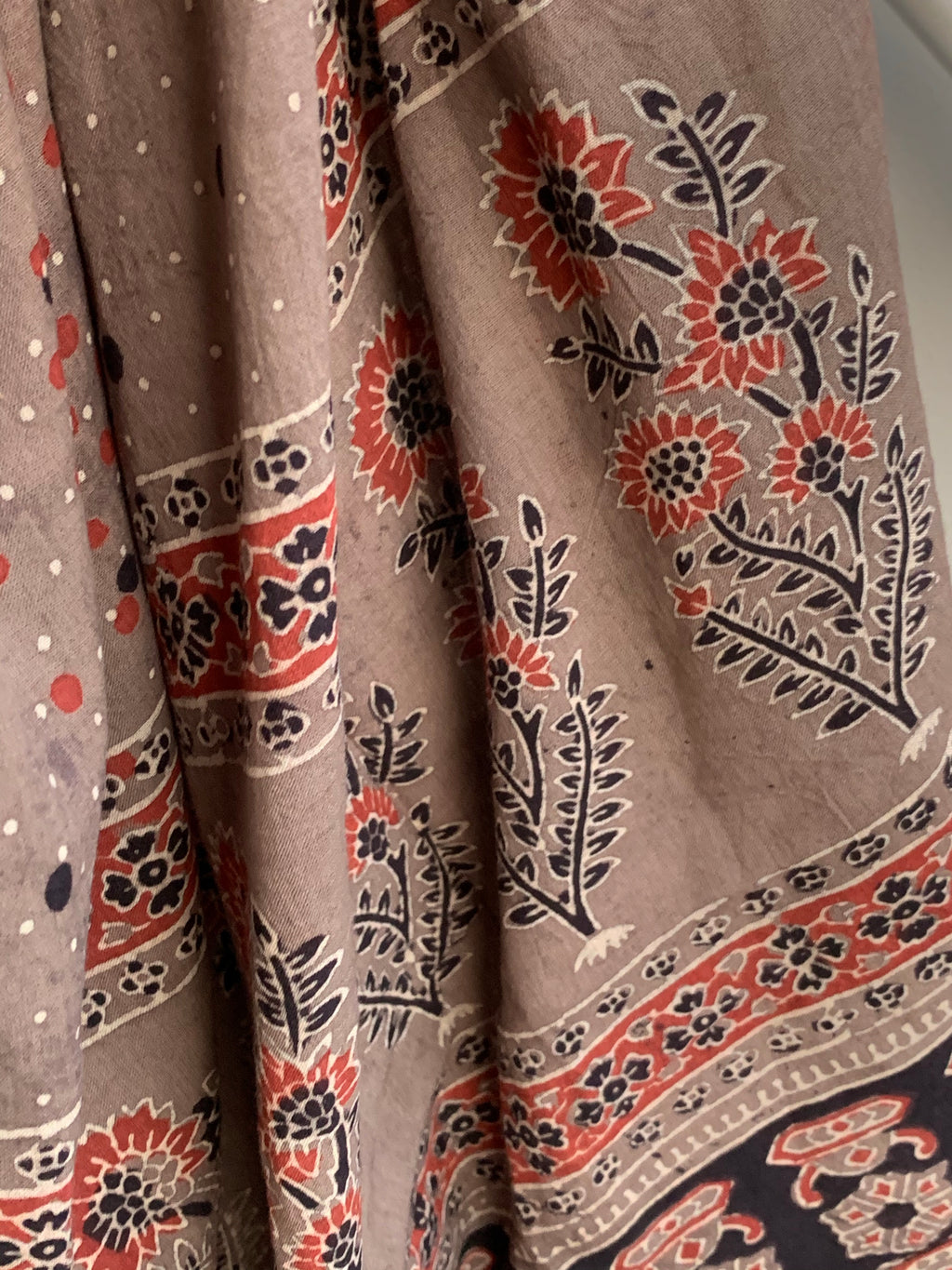 Handblock Ajrakh Dupatta