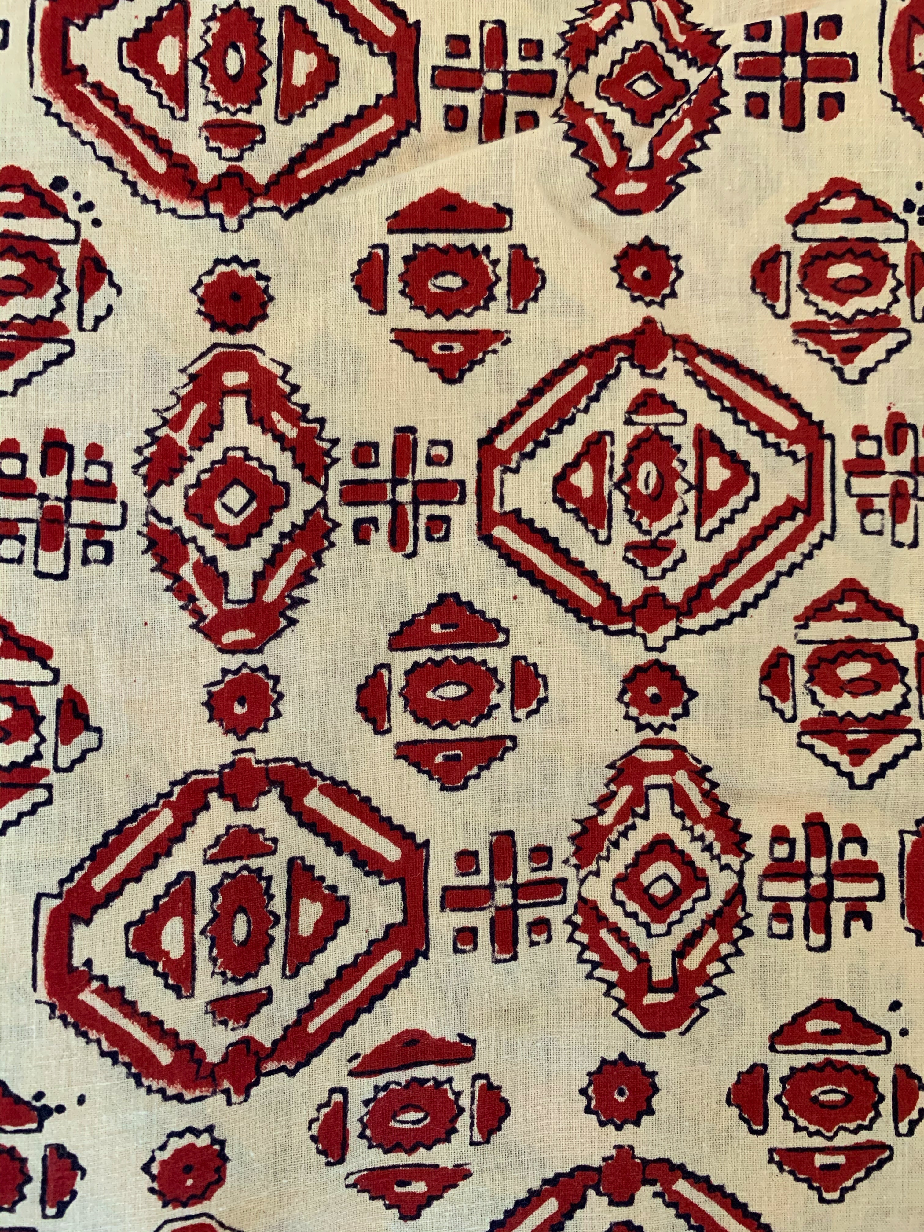 Hand Block Printed Cotton Kurta Bottom Set
