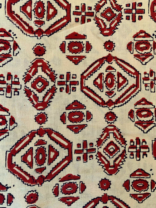 Hand Block Printed Cotton Kurta Bottom Set