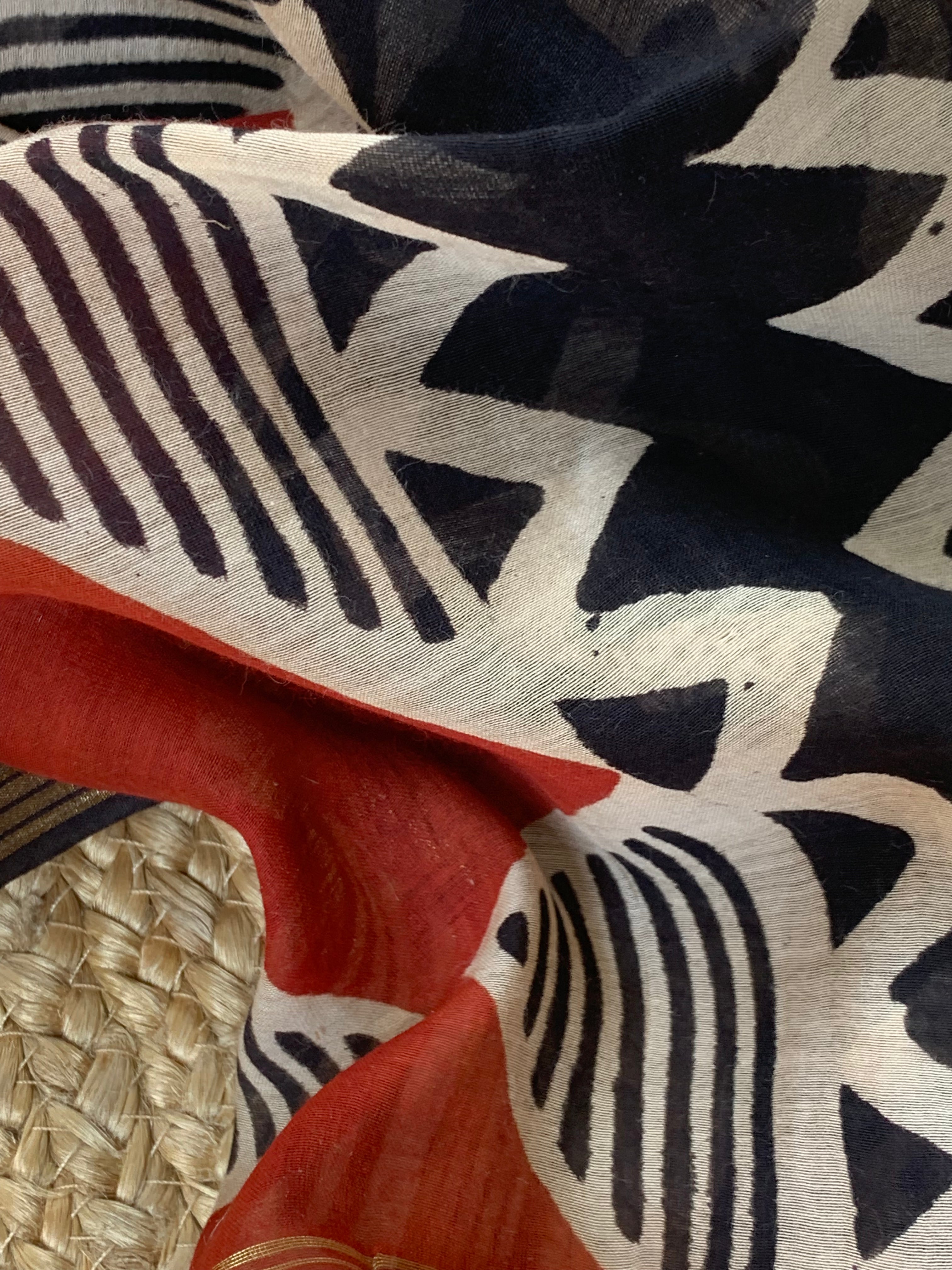 Handcrafted Cotton Chanderi Suit