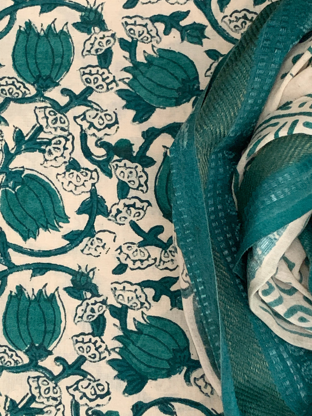 Handblock Cotton Suit
