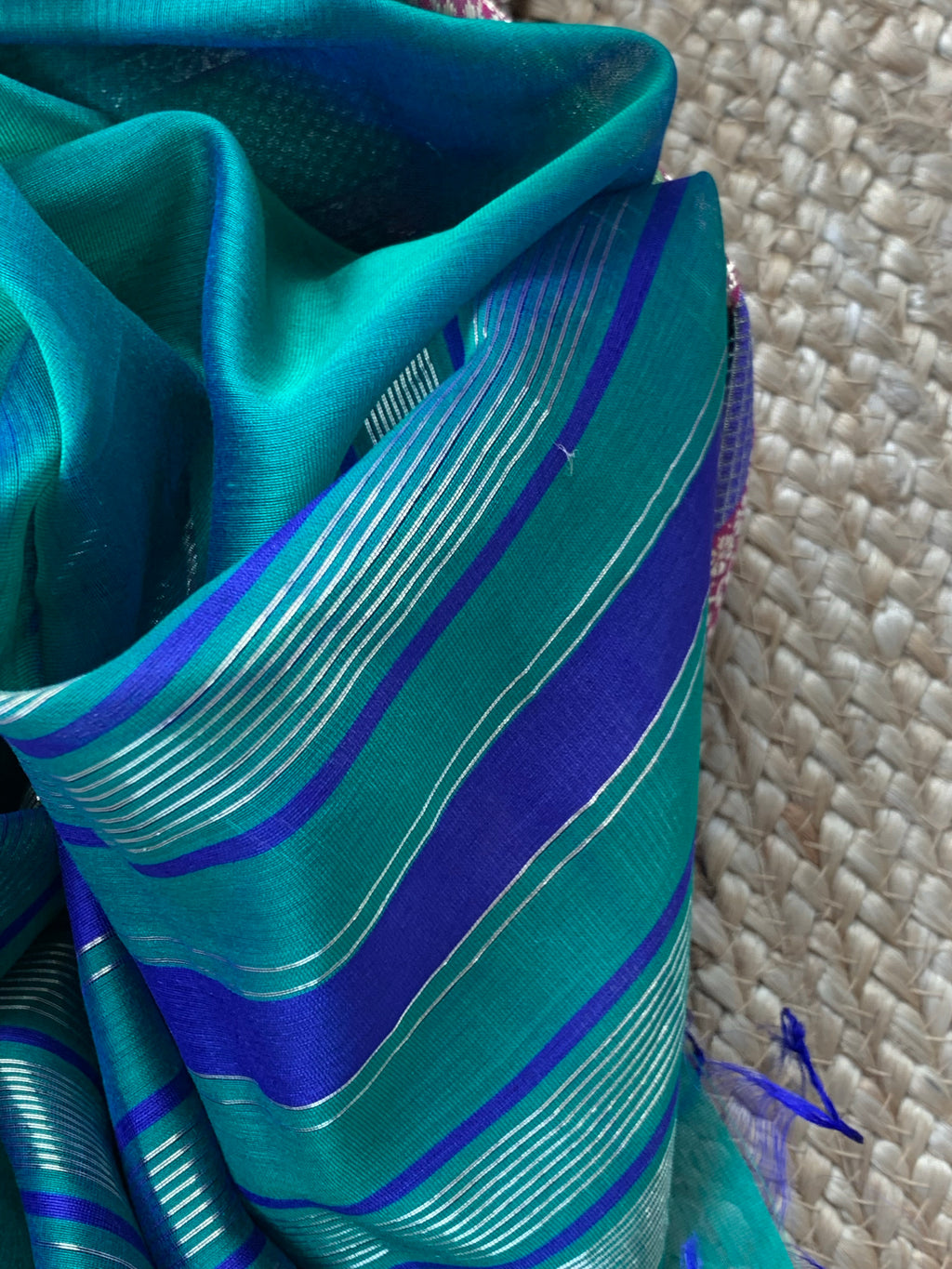 Handwoven Maheshwari Kurta dupatta set