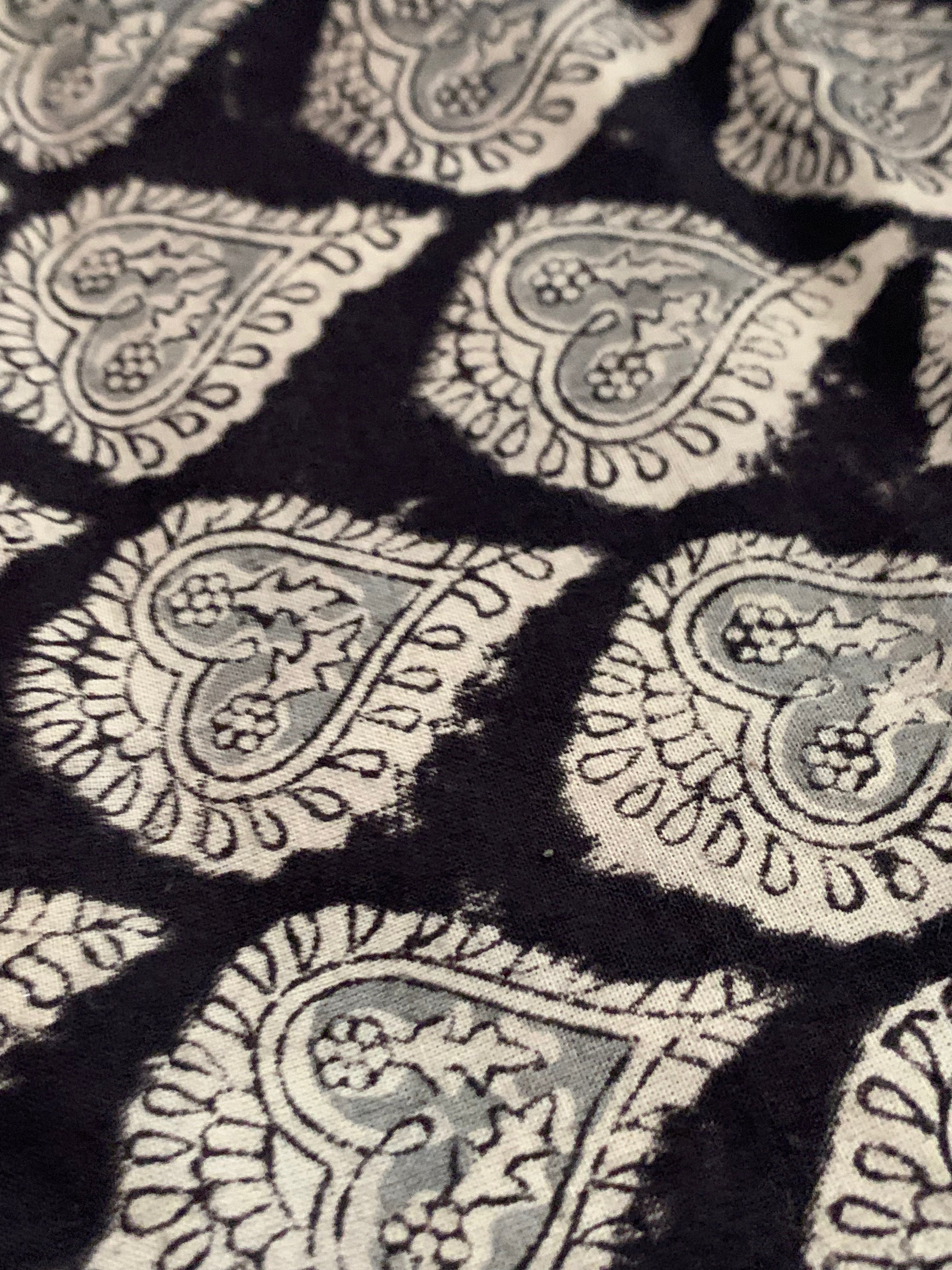 Hand Block Printed Kalamkari Natural Dyed Kurta Bottom Set
