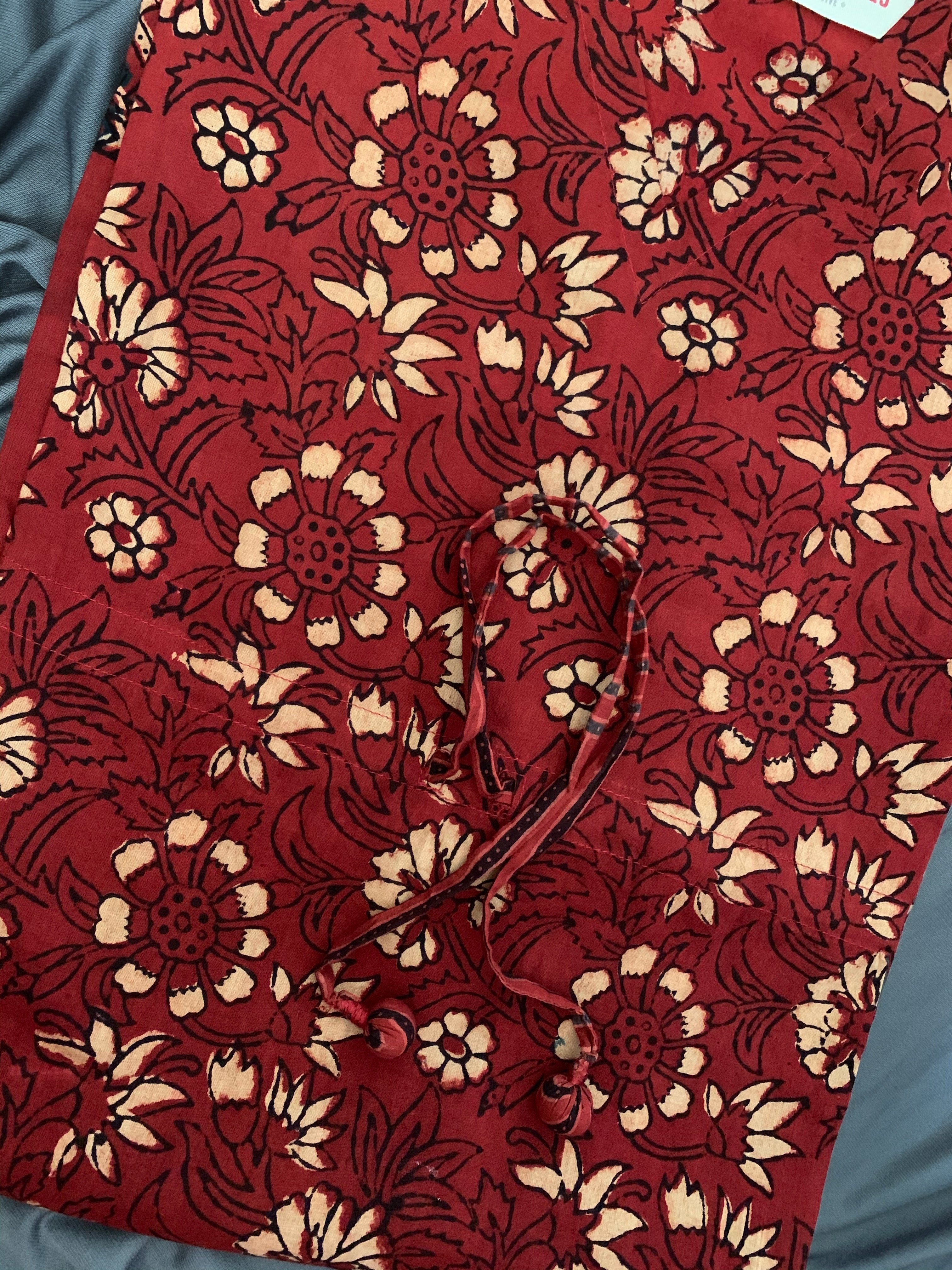 Handcrafted Ajrakh Kaftan Dress