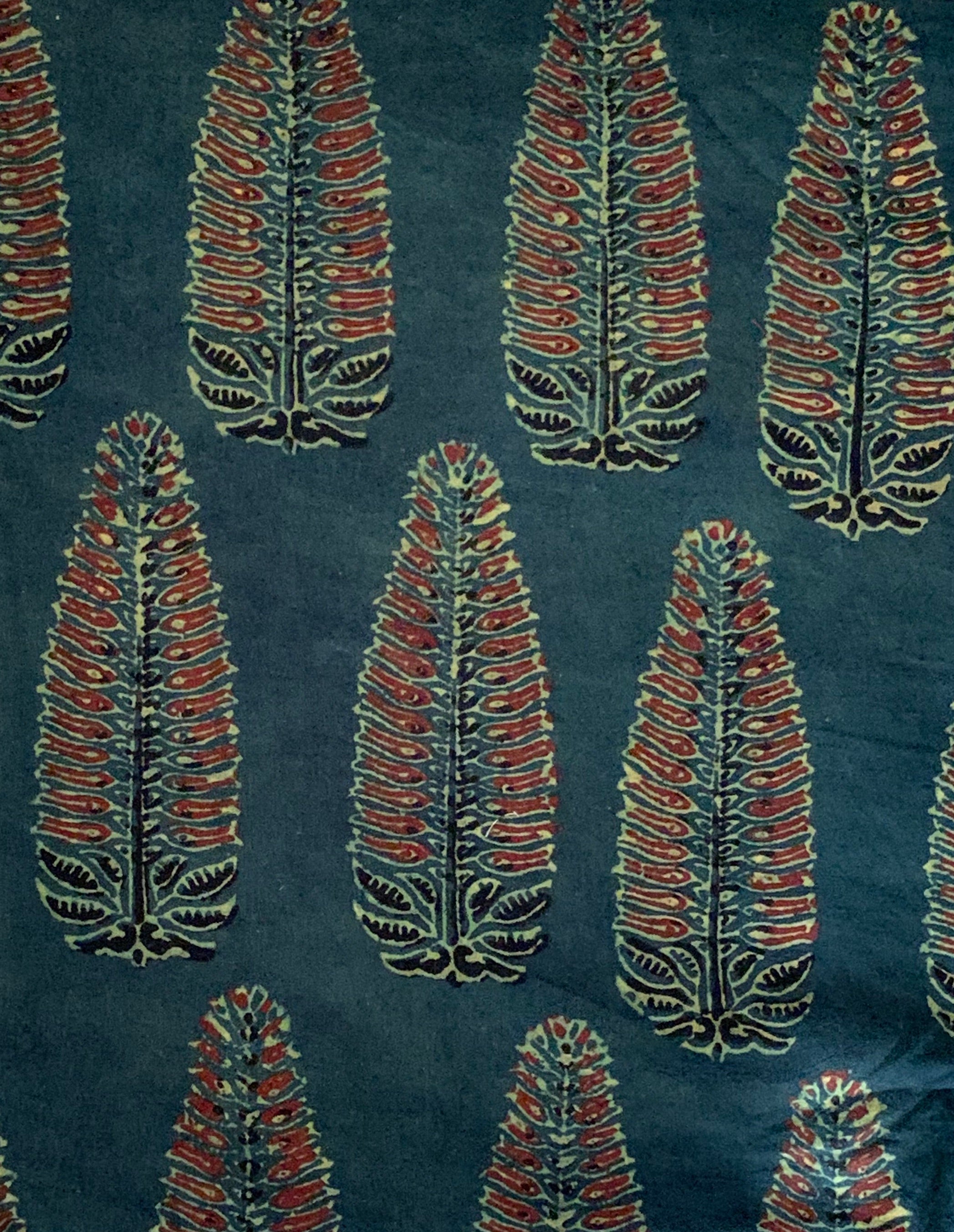 Handblock Ajrakh Cotton Kota Suit