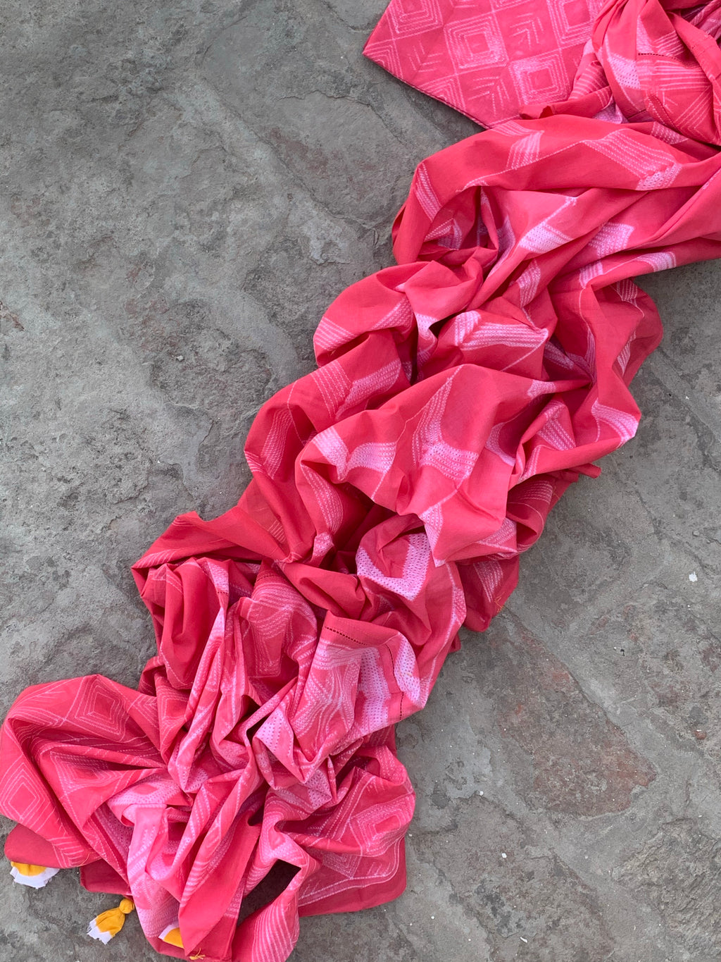Handcrafted Shibori Kurta Dupatta Set