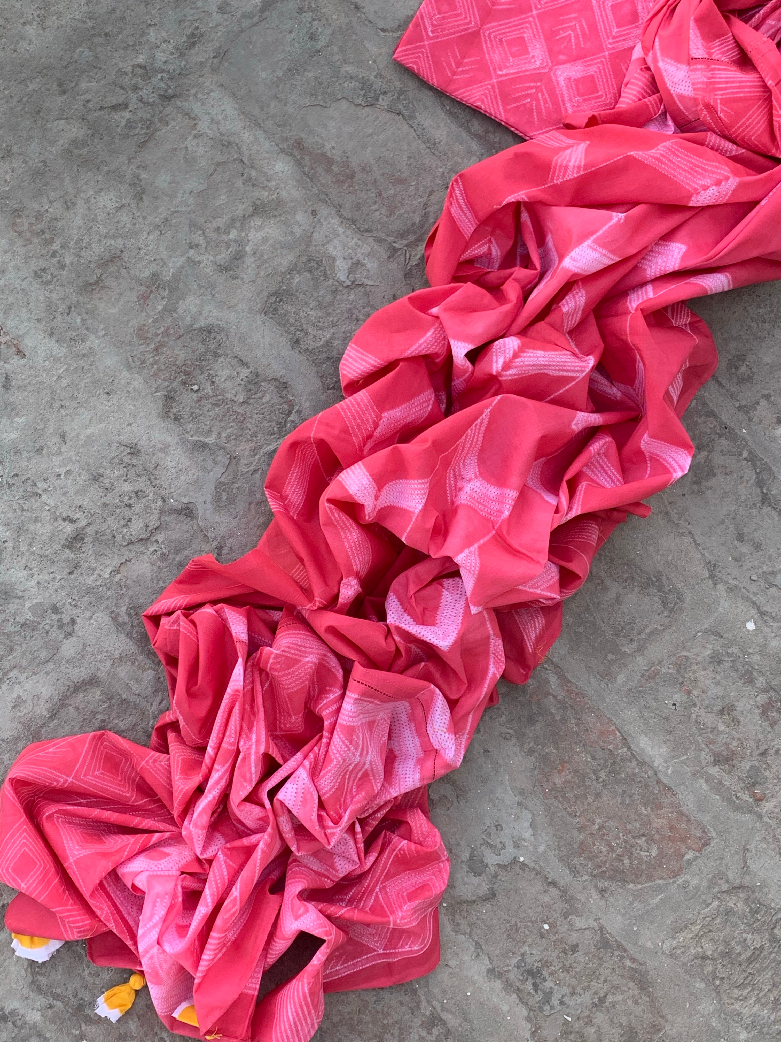 Handcrafted Shibori Kurta Dupatta Set