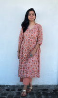 Spring Garden - Handblock Comfort Fit Cotton Long Kurta