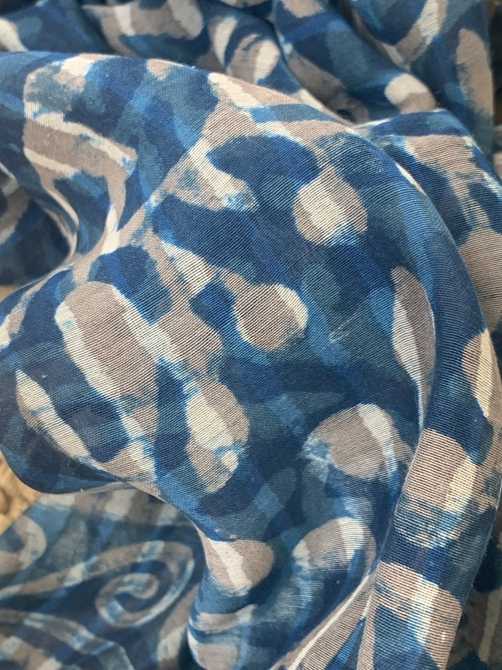 Handblock Chanderi Silk Cotton Suit