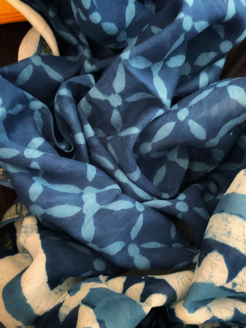 Handblock Chanderi Silk Cotton Suit