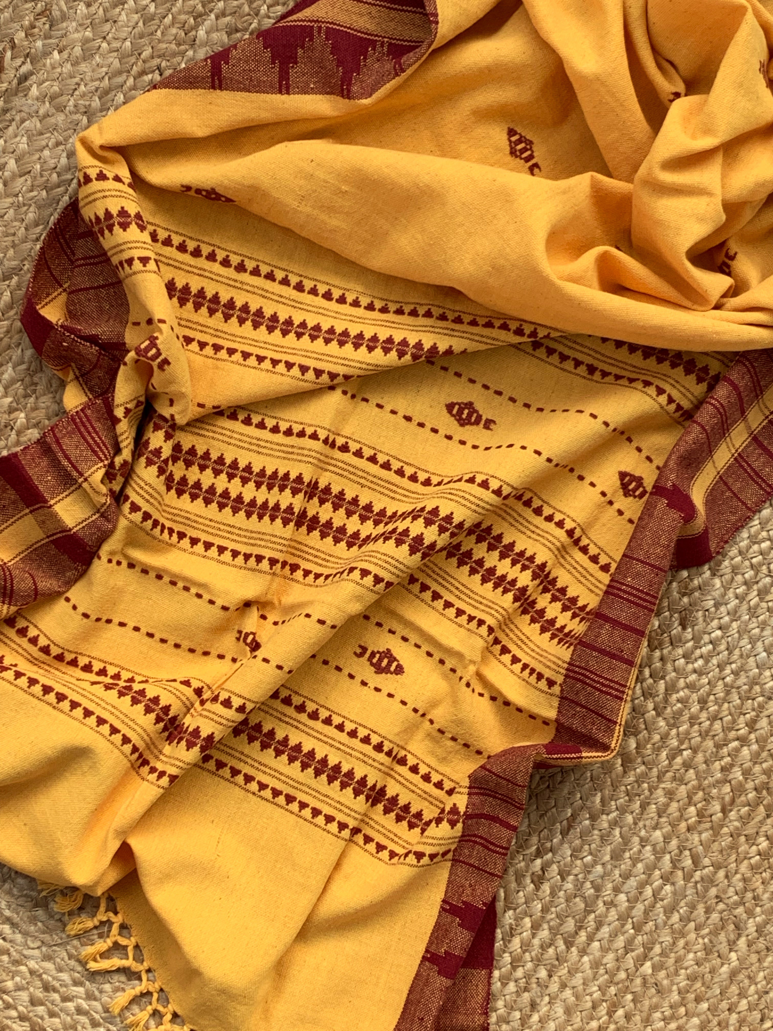 Handspun Handwoven Kotpad Kurta Dupatta Set
