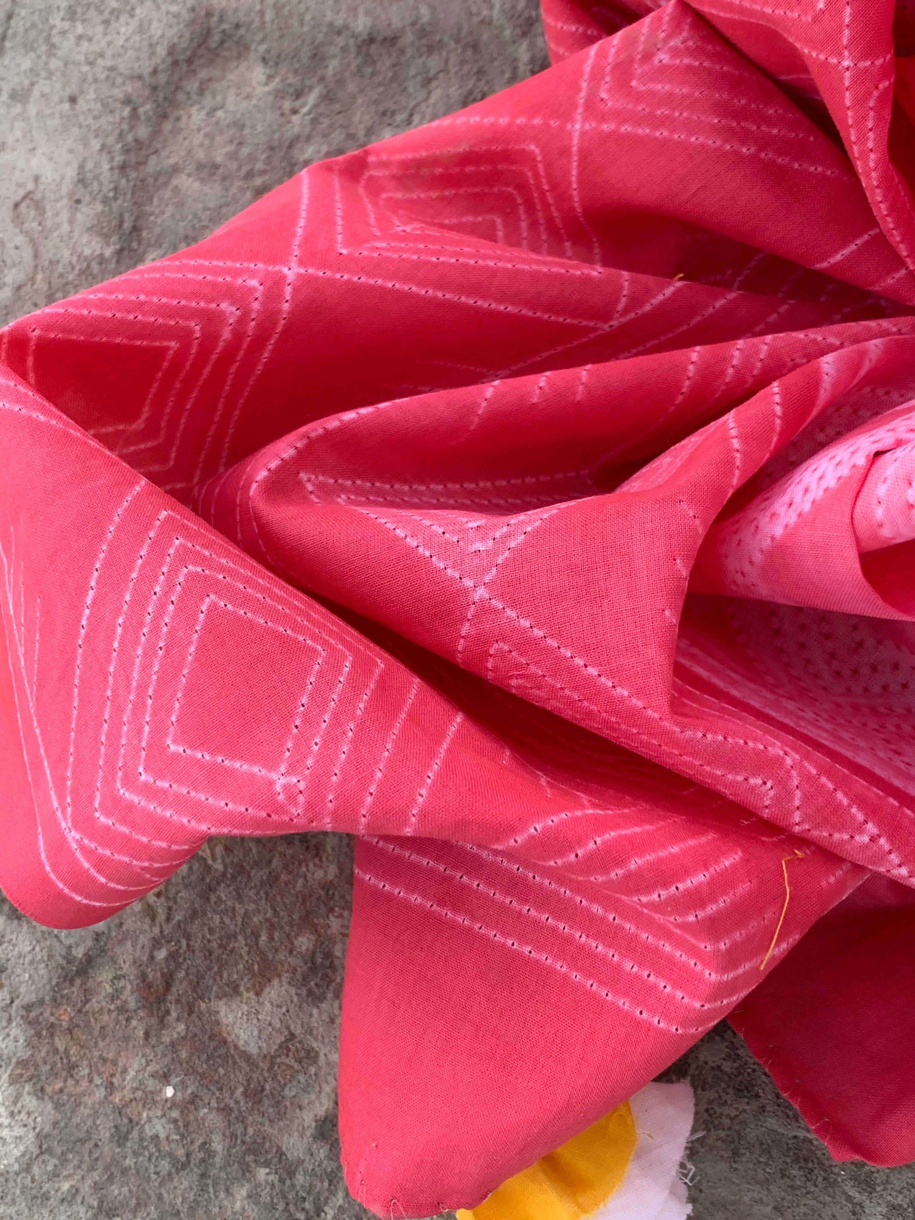 Handcrafted Shibori Kurta Dupatta Set