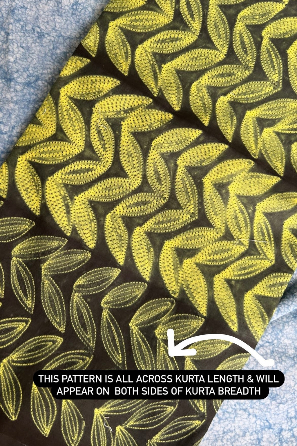 Hand done shibori Cotton Fabric