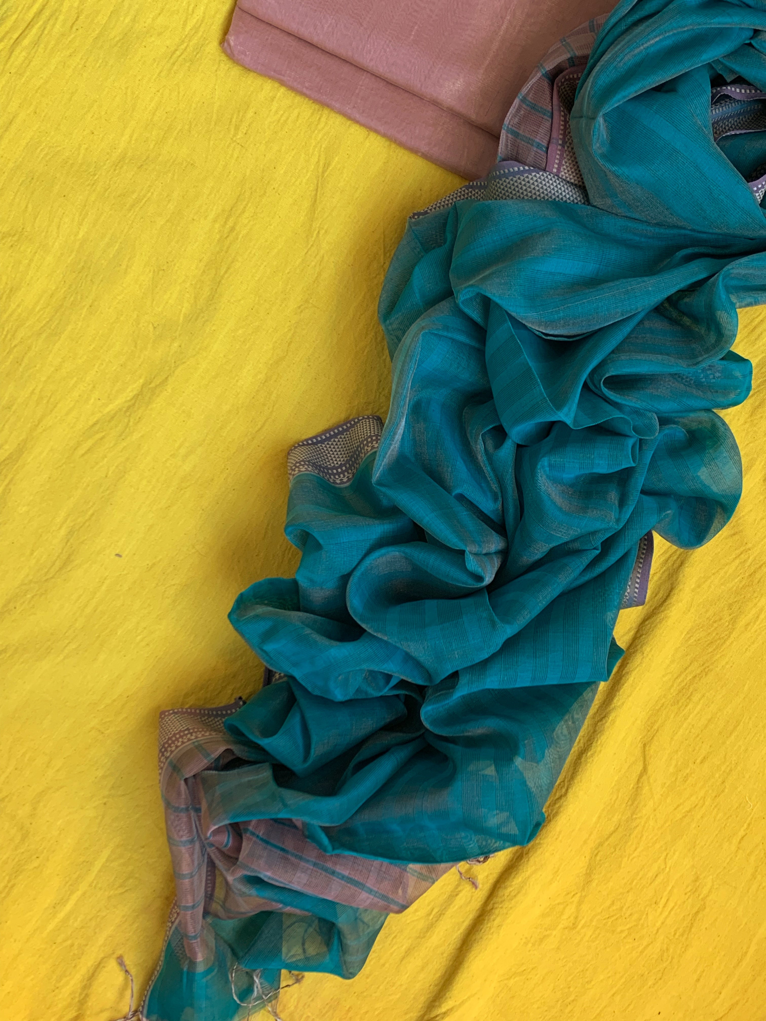 Handwoven Maheshwari Kurta dupatta set