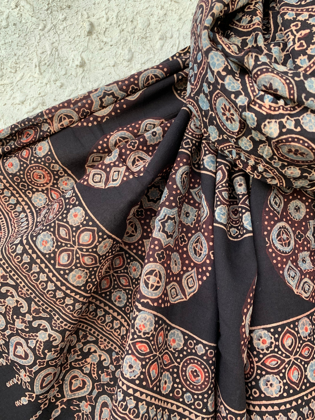 Handblock Ajrakh Dupatta