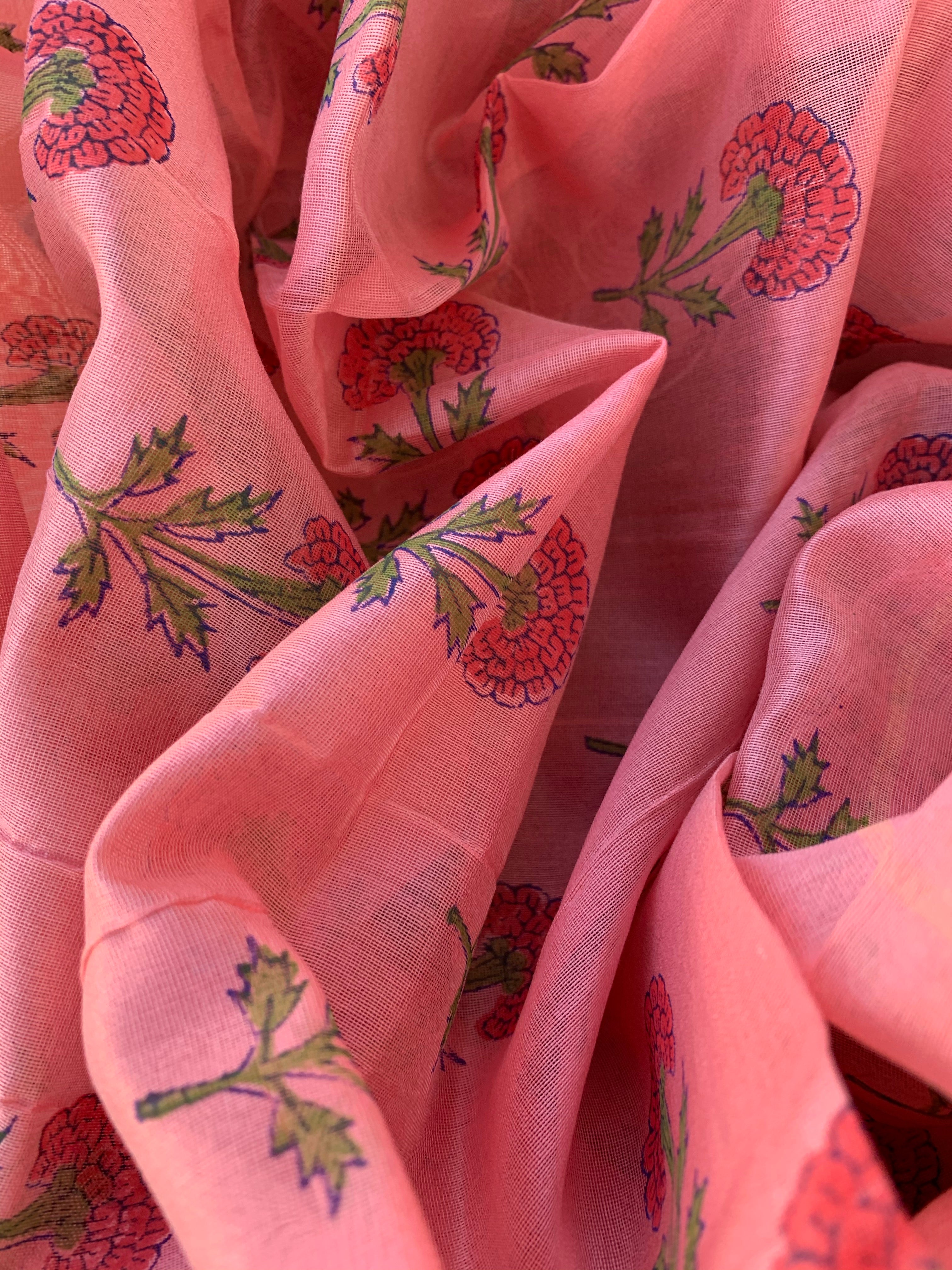 Handwoven Maheshwari Kurta dupatta set