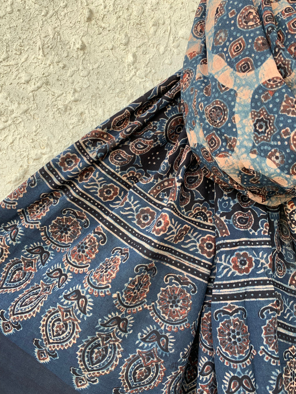 Handblock Ajrakh Dupatta