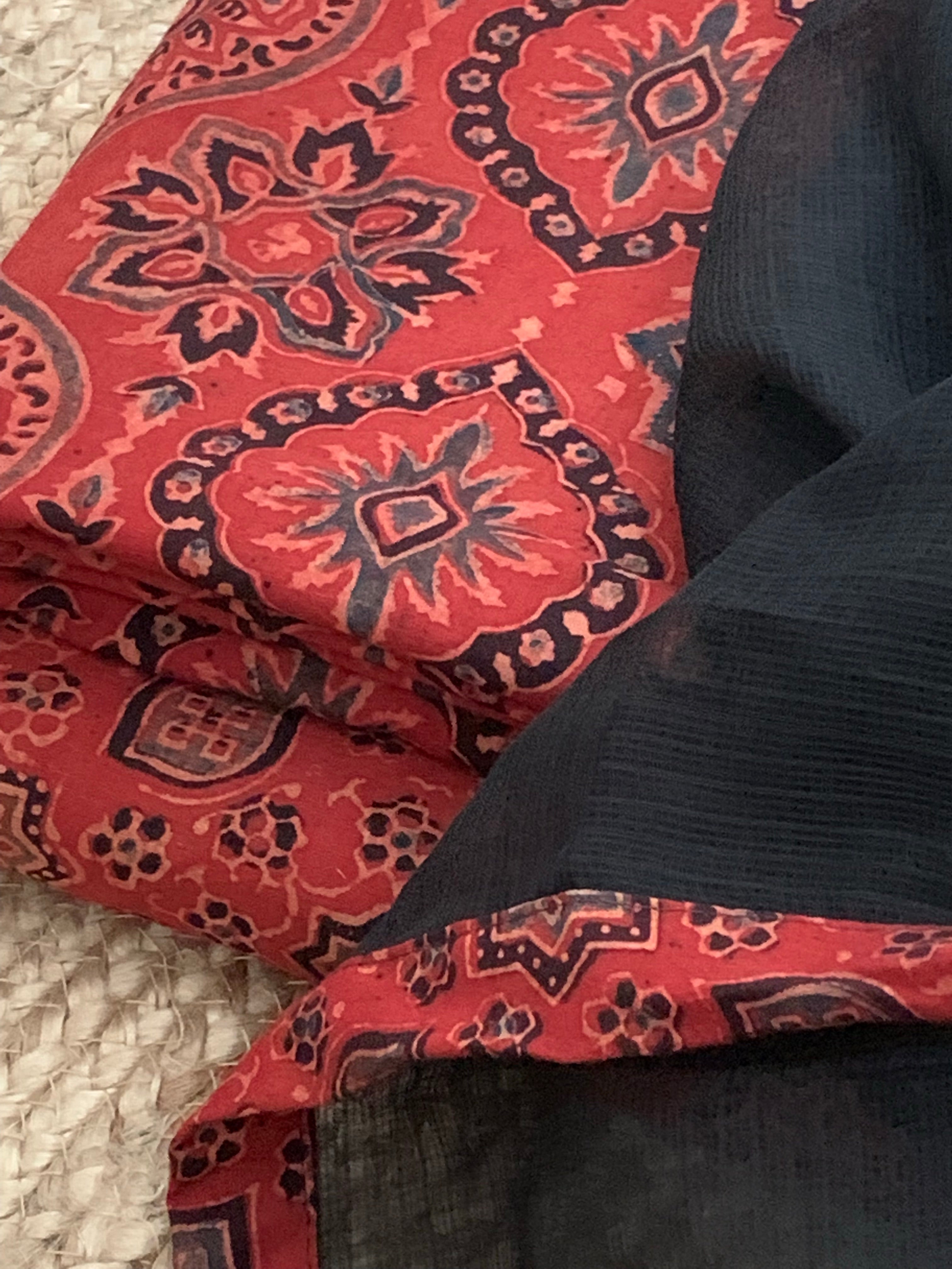 Handblock Ajrakh Kota Suit