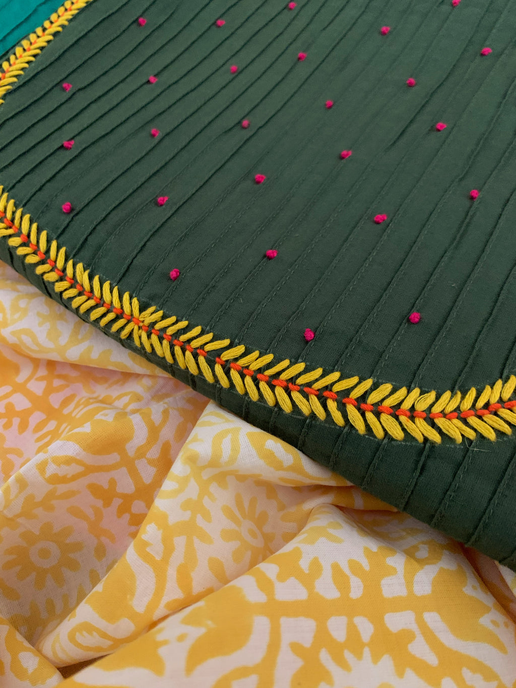 Handcrafted Kurta Bottom set