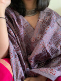 Handcrafted Kantha Cotton Silk Dupatta