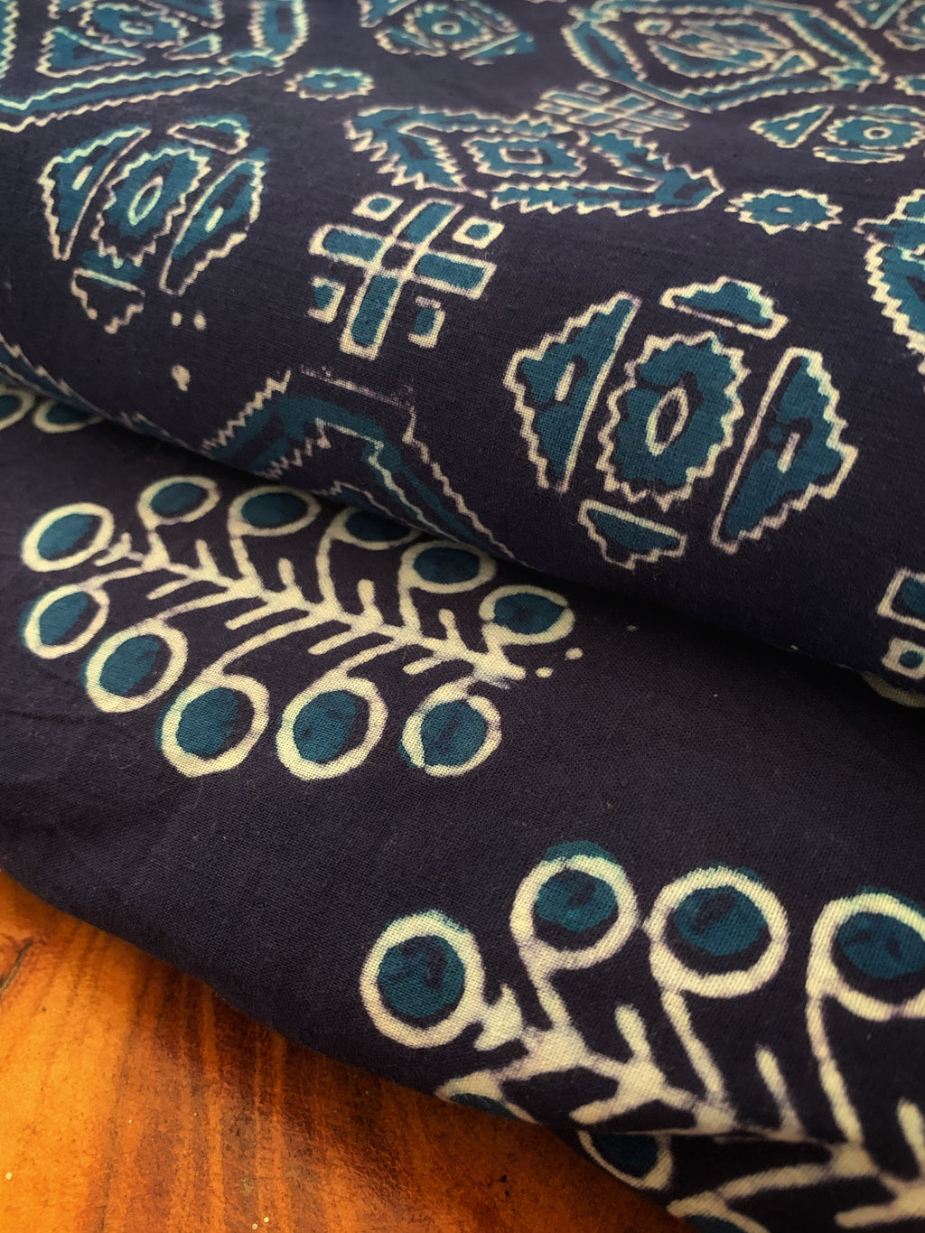Hand Block Printed Cotton Kurta Bottom Set