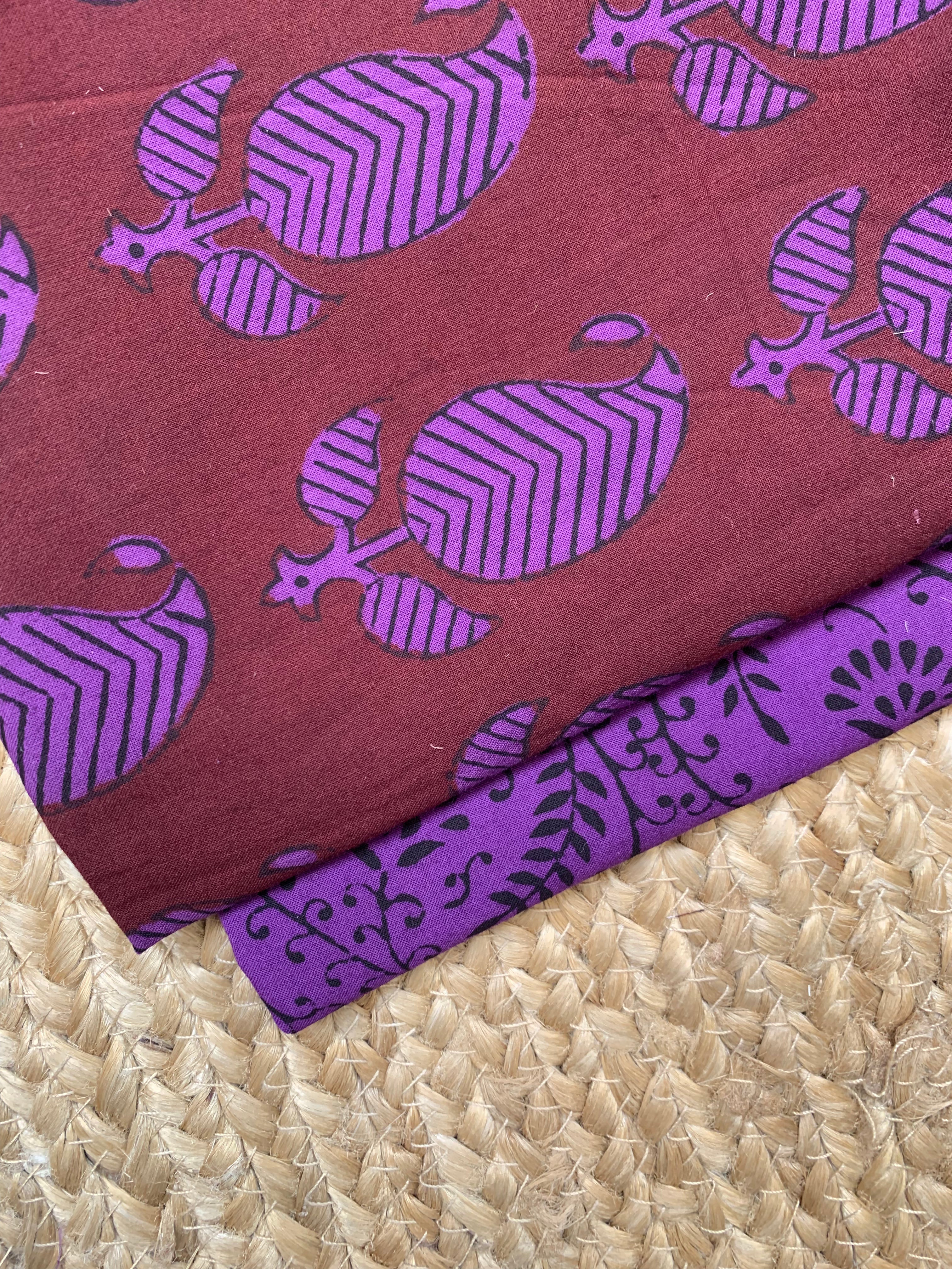 Natural Dyed Bagh Block Print Cotton Suit