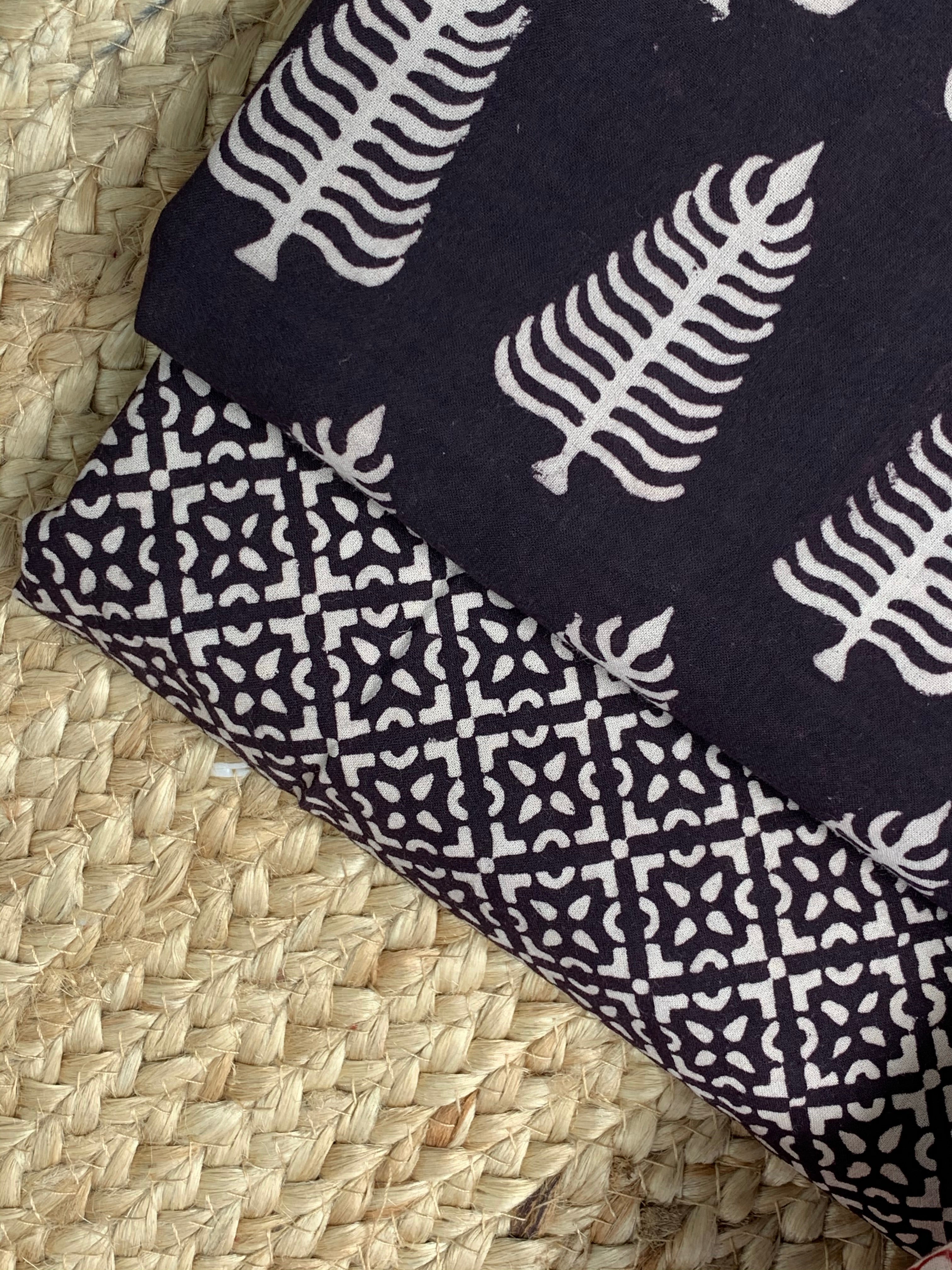 Natural Dyed Bagh Handblock Cotton Suit