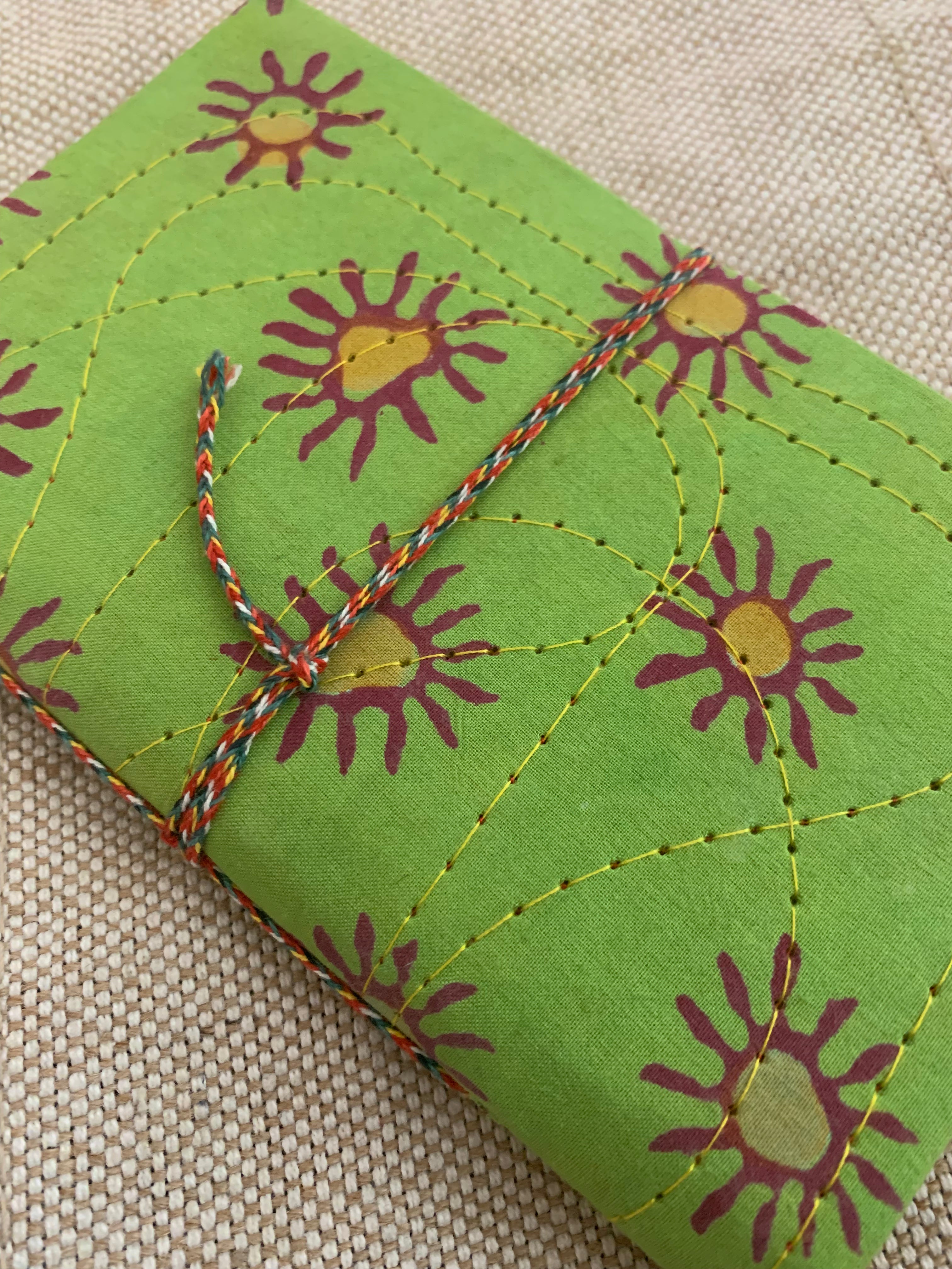 Block Print Fabric Cover Diary