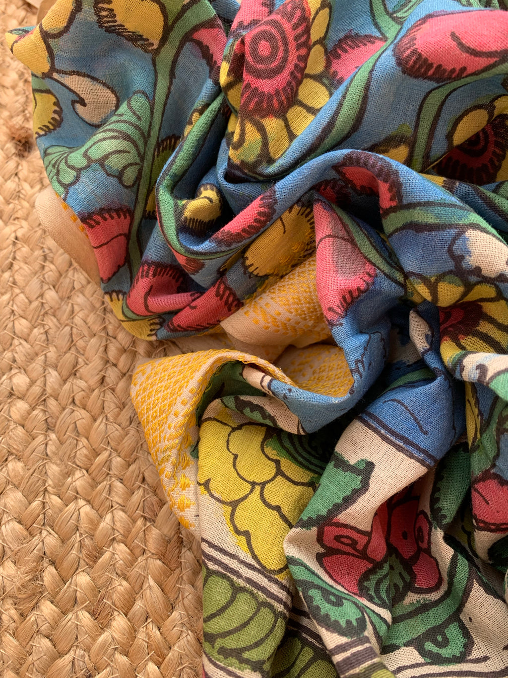 Handcrafted Kalamkari Kurta Dupatta Set