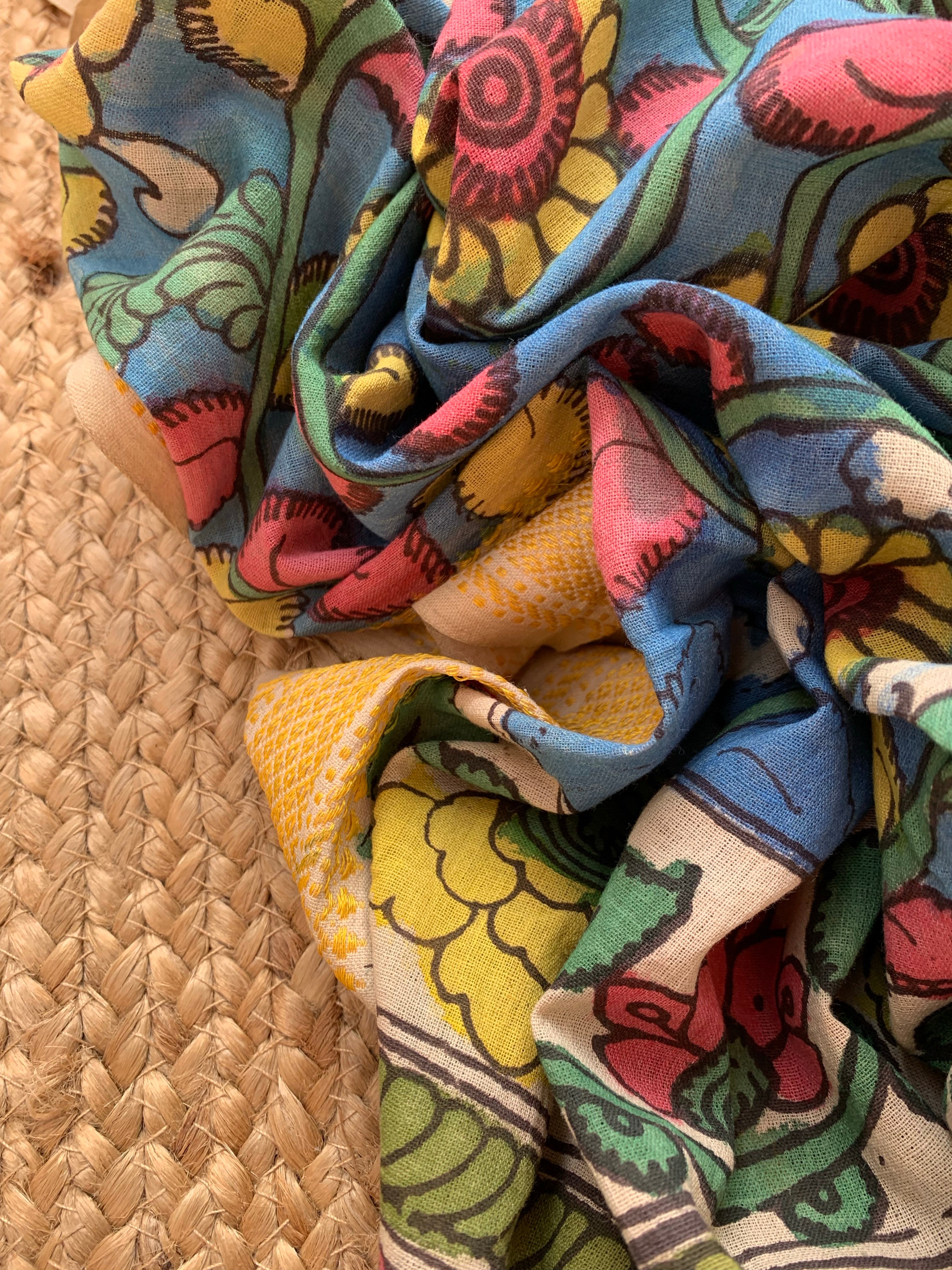 Handcrafted Kalamkari Kurta Dupatta Set