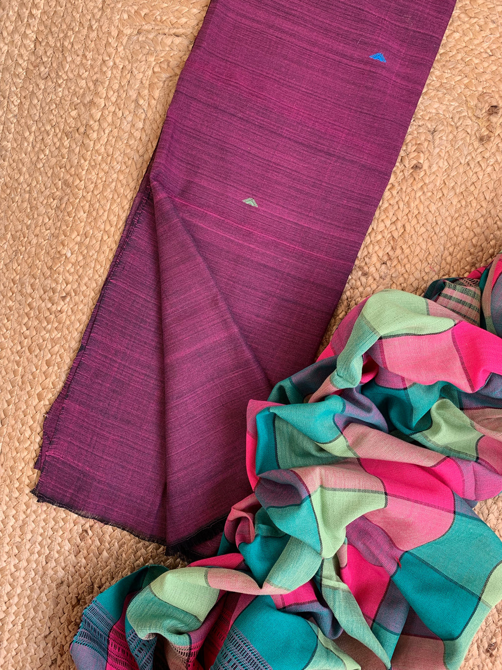 Handwoven Bhujodi Kurta Dupatta Set