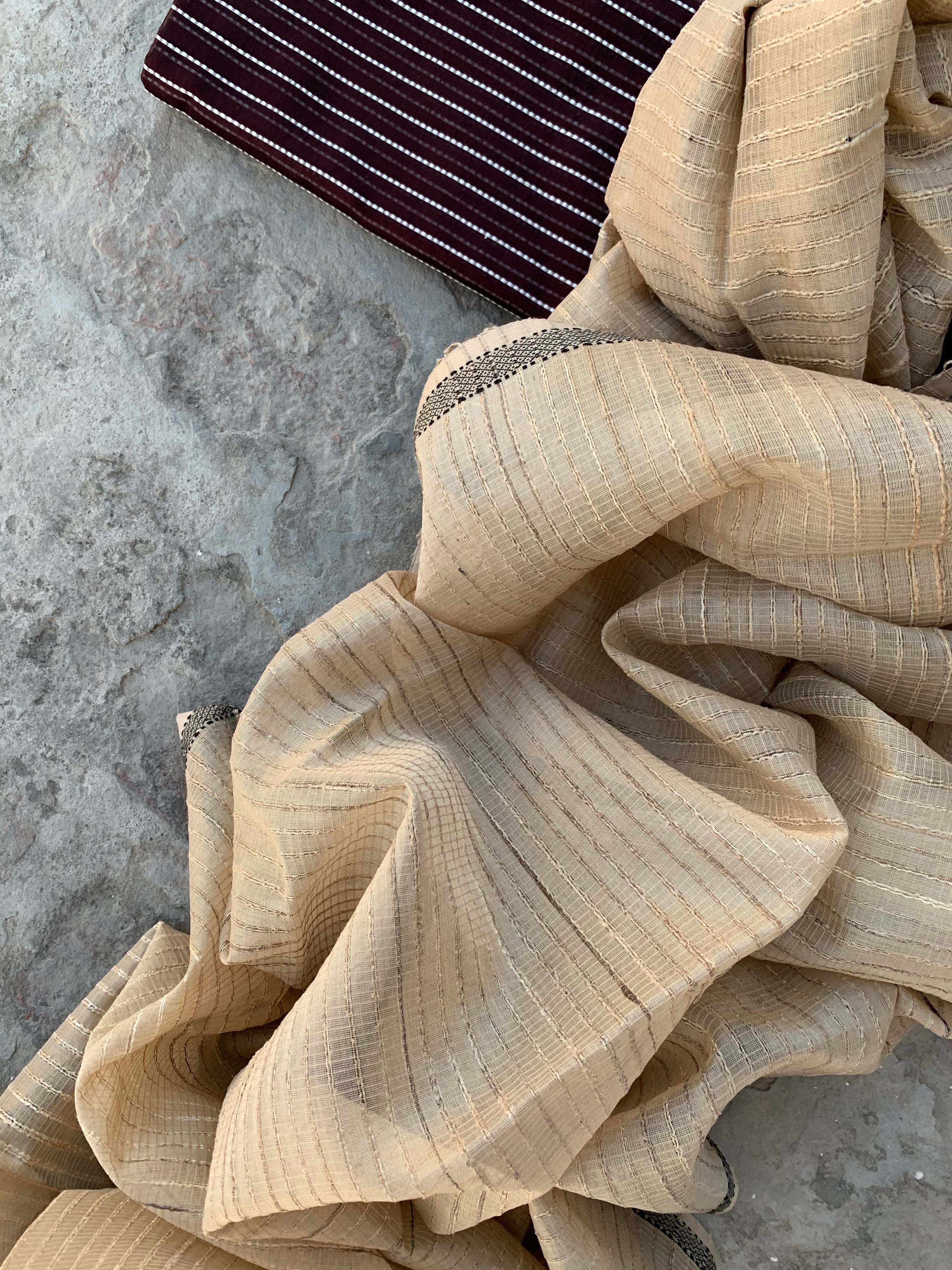 Handwoven Maheshwari Kurta dupatta set