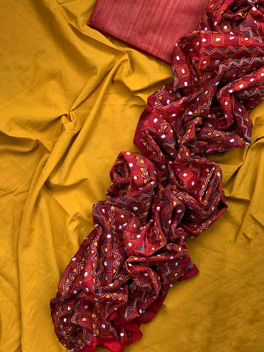 Handwoven Tussar Silk Kurta Dupatta Set