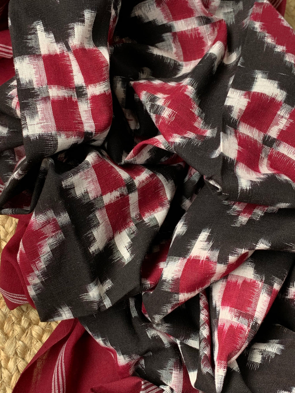 Handwoven Double Ikat Kurta Dupatta Set