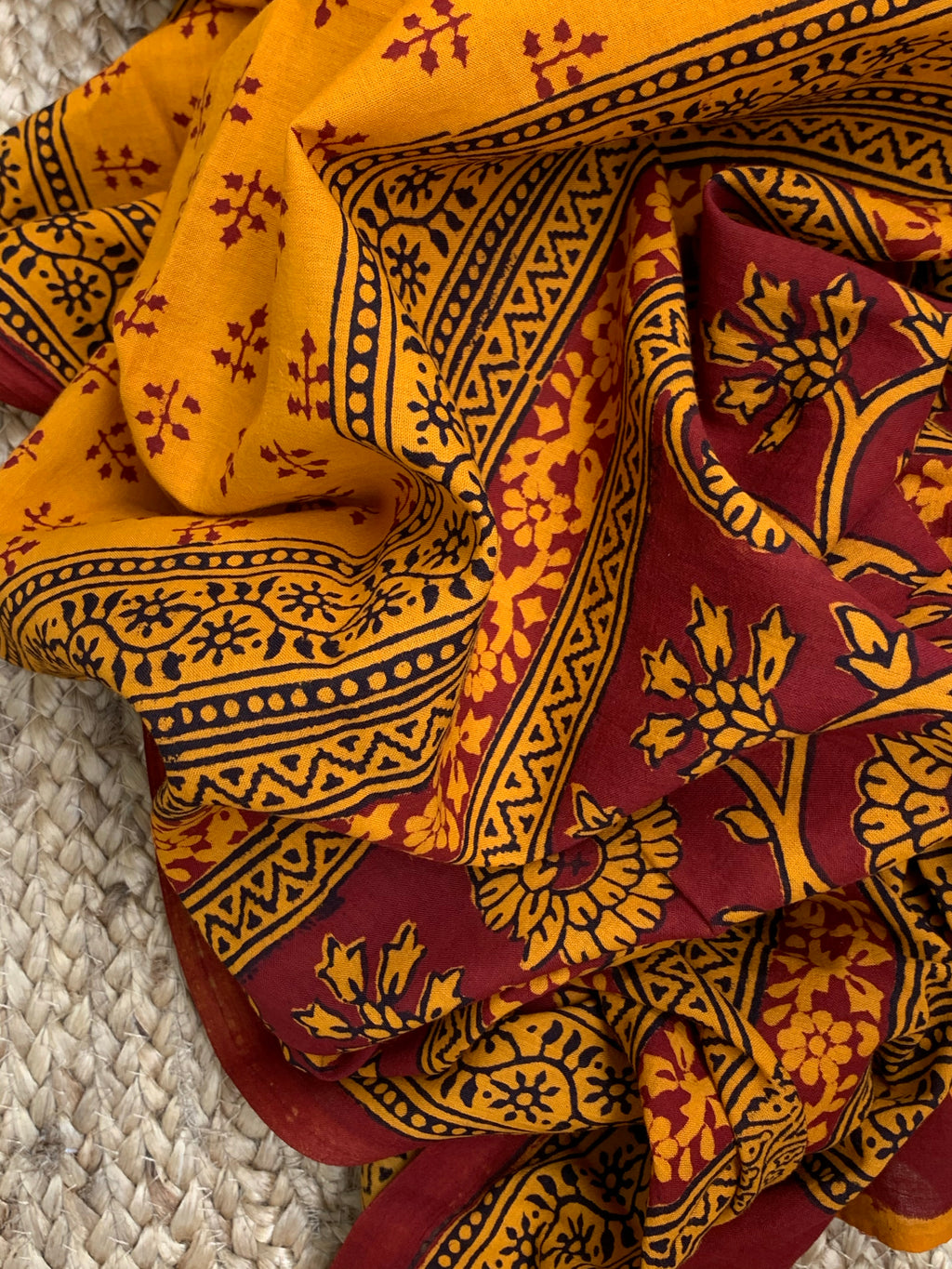 Natural Dyed Bagh Handblock Cotton Suit