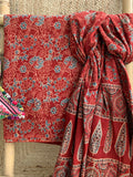Natural Dye Ajrakh Kurta Dupatta set